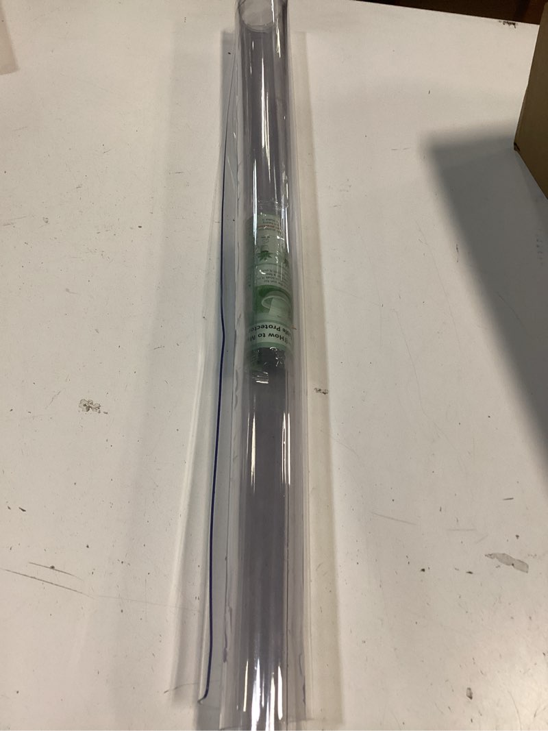 Condition photo showing Good Condition for necaux custom 24 x 24 inch frosted table cover protector, 1.5mm thick crystal water resistant plastic square heavy duty desk pad mat non-slip tablecloth protector for end table night stand, side table 24" x 24" frosted 1.5mm