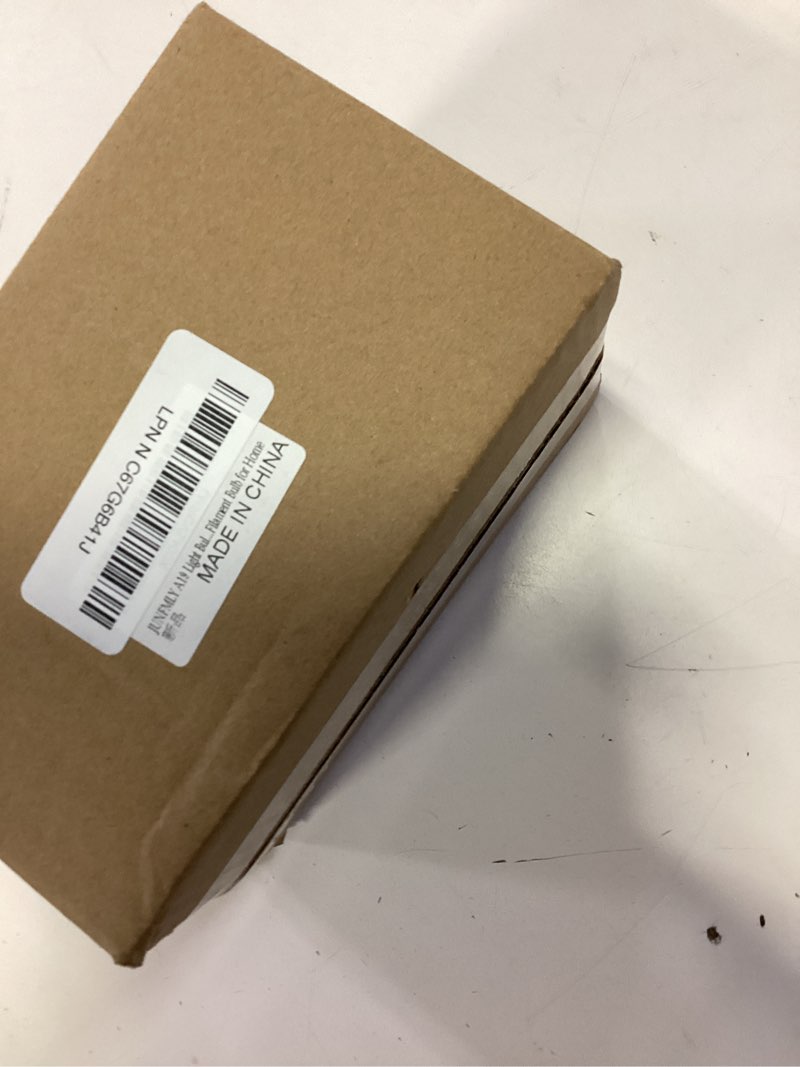 Condition photo showing New/Like New for 60 watt incandescent light bulbs, e26 a19 60w stepless dimming light bulbs 400lm, 3000k soft warm white, vintage clear glass incandescent filament bulb for home (6 pack)