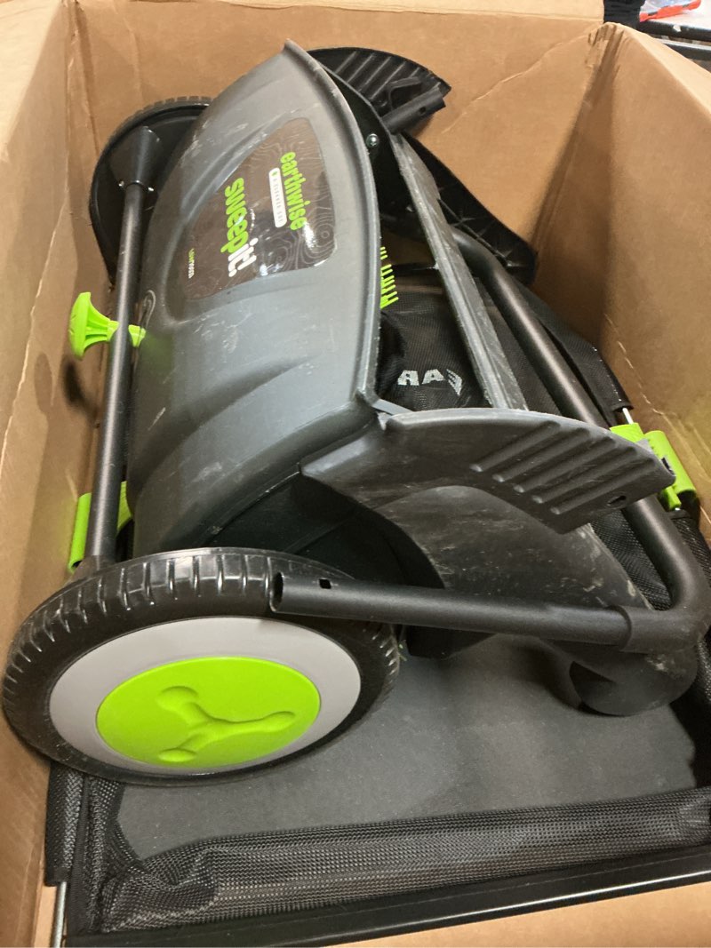 Condition photo showing Good Condition for earthwise lsw70021 21-inch width leaf & grass push lawn sweeper, black