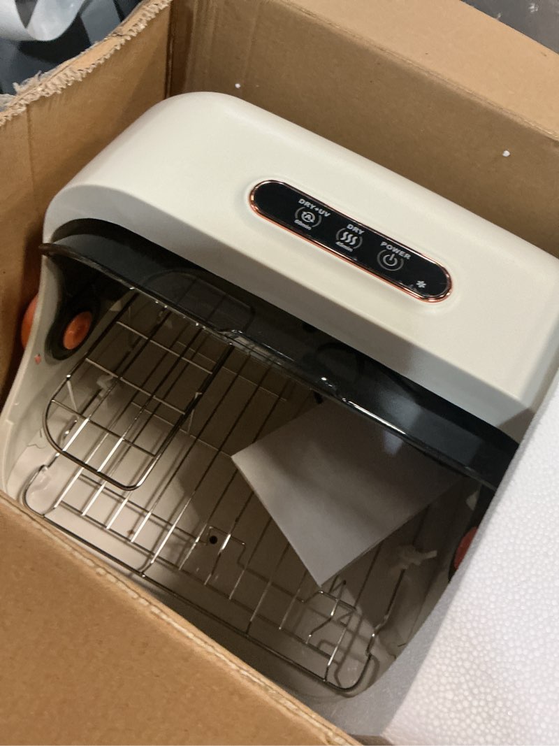 Condition photo showing As Is for Baby Bottle Sterilizer and Dryer – UV Sterilizer 20L Large Capacity, Hot Air Drying, UV Sanitizer Box, No Need to Clean Regularly.UV Light Sanitizer Box .Sanitizer Machine.