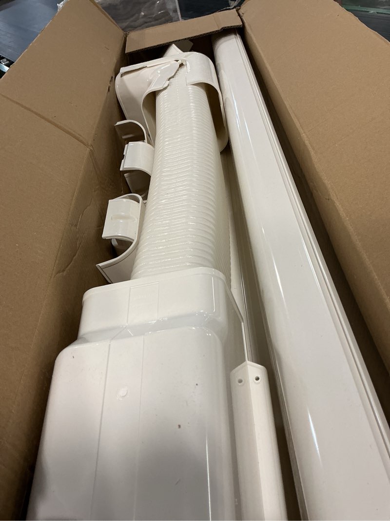 Condition photo showing Good Condition for lyprem 17ft mini split line set cover 5" pvc line cover kit for mini split and central air conditioner & heat pump(white) 5" 17ft white