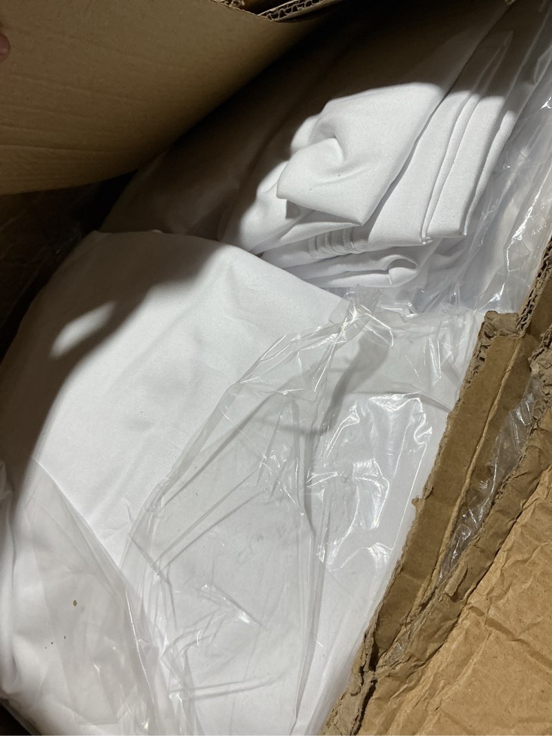 Condition photo showing Good Condition for bulk case pack of 100 king size white pillowcases – soft wholesale pillow covers for hotels, spas, airbnbs, massage tables – durable hospitality bedding linens, bulk king white pillowcases king (pack of 100) white