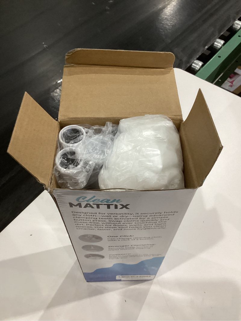 Condition photo showing New/Like New for FlexiClamp Sweep & Mop Kit - Compatible with Swiffer Pads, Durable Cleaning Tool for Hardwood, Tile, Marble & Laminate Floors, Home, Kitchen Cleaning Essentials. (Include 10 Dry Cloths)