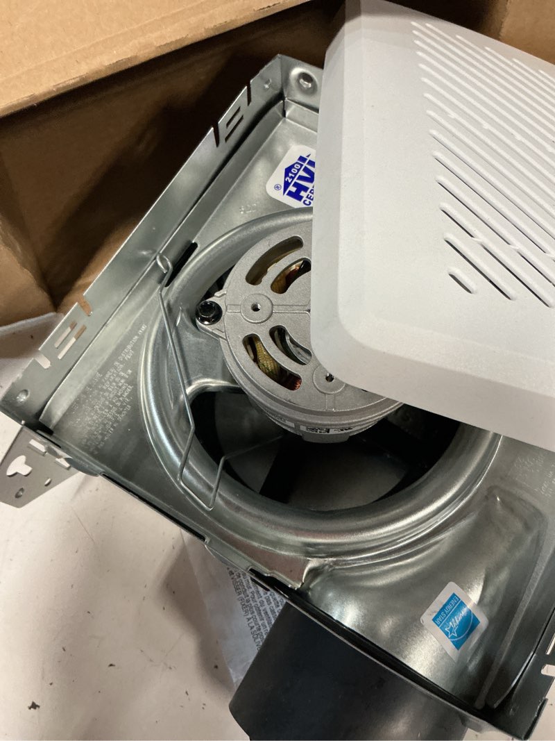 Condition photo showing As Is for broan-nutone economy energy star 50 cfm 2 sones bathroom ventilation fan