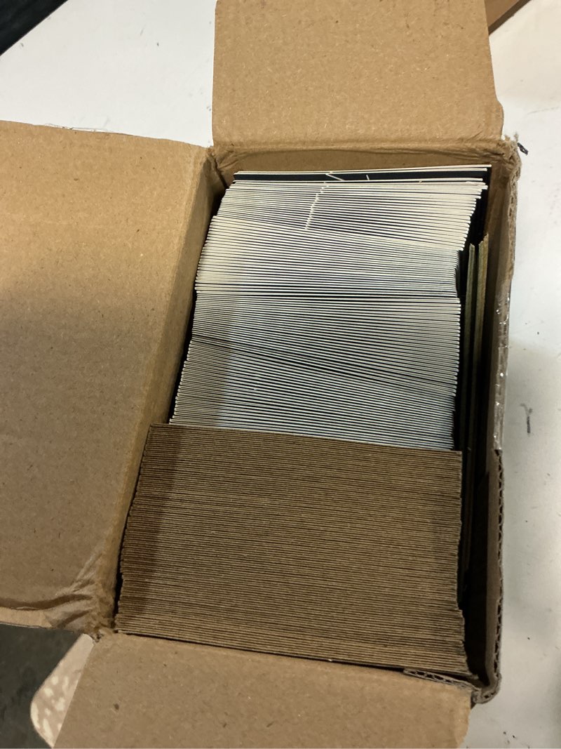 Condition photo showing New/Like New for 100 bulk navy thank you cards with kraft envelopes and stickers - 4 minimalistic designs blank thank you notes with envelopes matt for business wedding bridal gift baby shower business graduation
