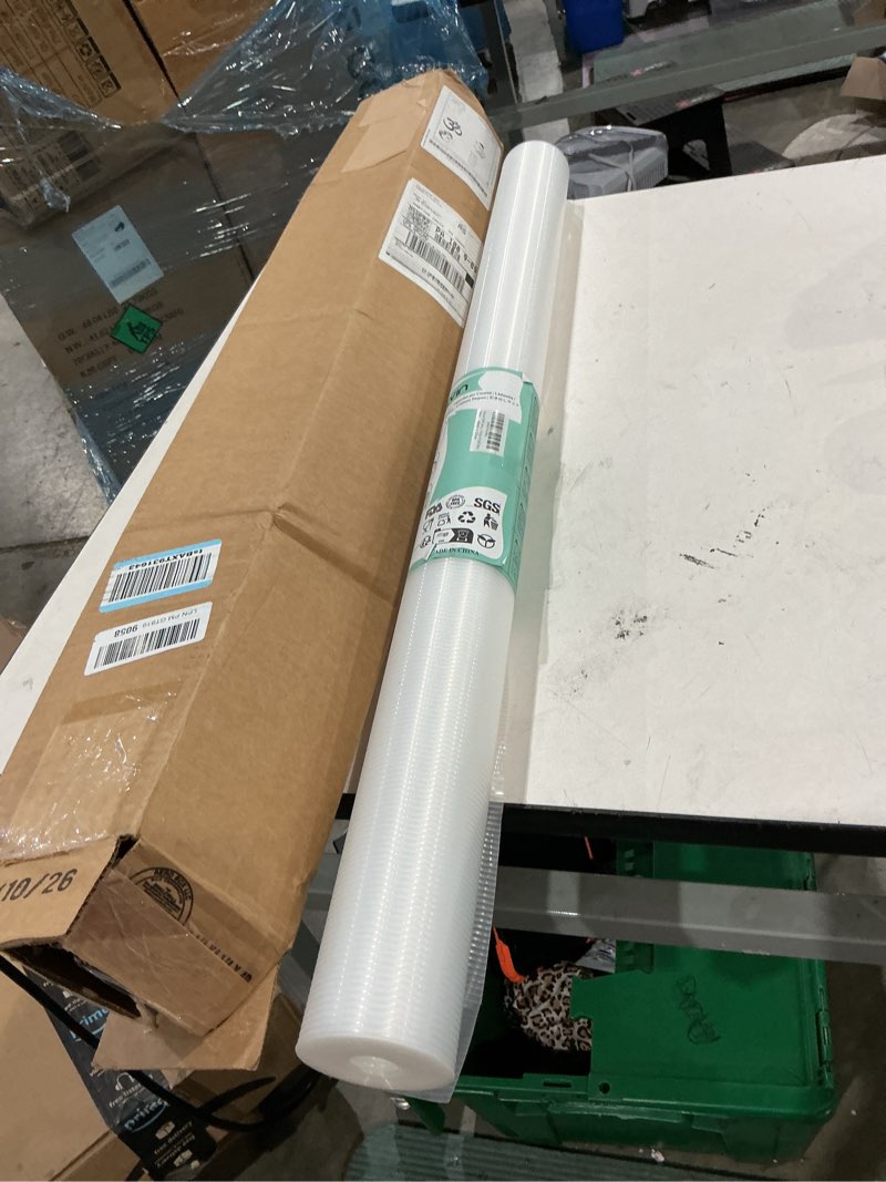Condition photo showing Good Condition for hersvin shelf liners 36 in x 20 ft eva drawer mats, non-adhesive cupboard protector, kitchen cabinet lining fridge liner (clear stripe, 91.5x610cm) clear stripe 36"w x 240"l