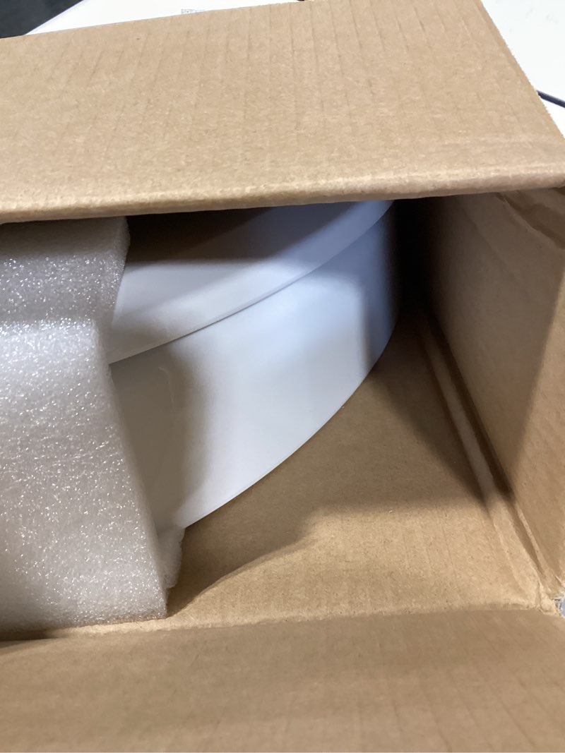 Condition photo showing Good Condition for cyrret 3 inch elevated toilet seat riser, raised toilet seat enlongated bowl (18.5") for elderly and seniors, durable plastic, slow close, safety bathroom assist device, easy installation, white