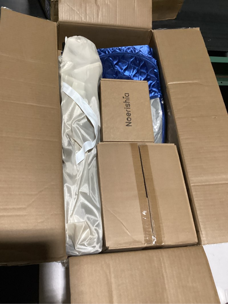 Condition photo showing Good Condition for Sauna Box, Upgraded Portable Sauna for Home 5Layer Waterproof,3L 1200W Steamer,9 Levels,Dual YKK Zippers,Big Folding Chair,99 Mins Timer,Remote Control,Steam Sauna Room Personal Saunas Tent,Dark Blue