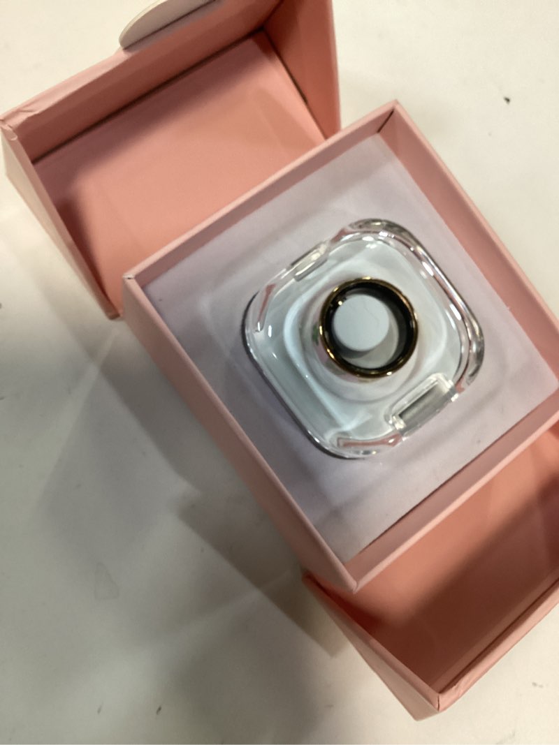 Condition photo showing Good Condition for elegant smart ring for women & men, fitness & health tracker with 24/7 heart rate monitoring, sleep tracking, blood oxygen (spo2) monitor, ip68 waterproof, step counter, for ios & android (pink, 10) pink 10