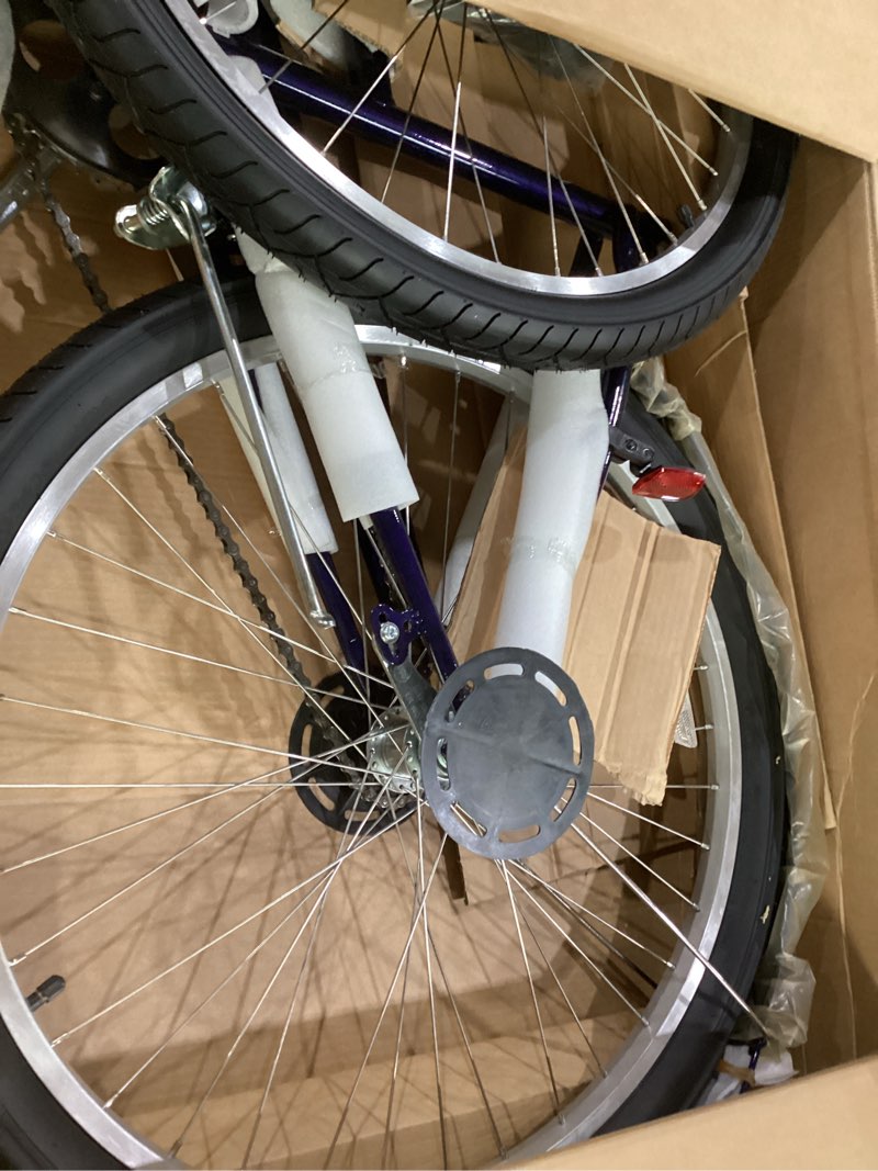 Condition photo showing Good Condition for schwinn mikko adult beach cruiser bike, 17-inch steel frame, wide wheels for stability, rear coaster brakes, multiple speed options
