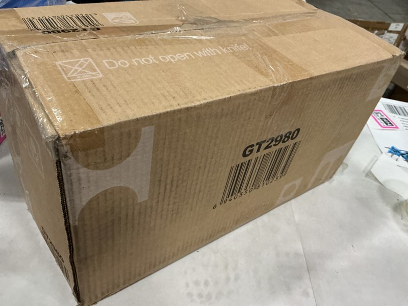 Condition photo showing New/Like New for goplus rolling lawn aerator, 18-inch garden yard rotary push tine heavy duty spike soil aeration, manual lawn aeration tool w/ 41-inch handle (sil