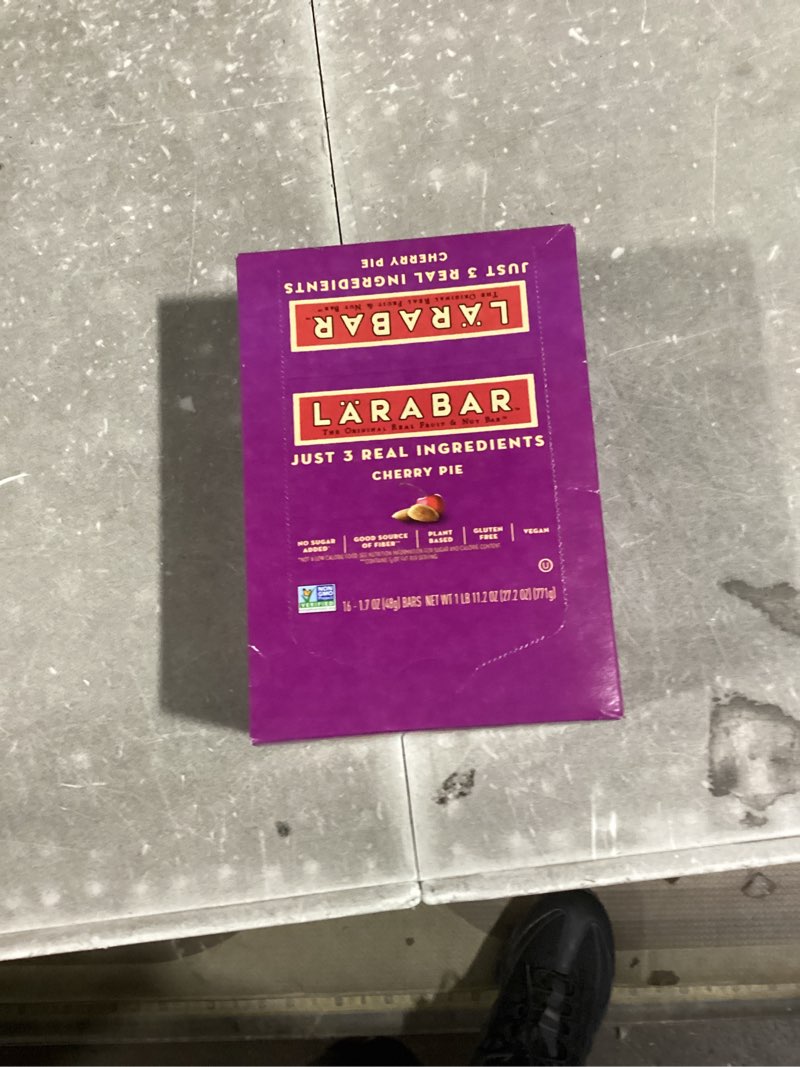 Condition photo showing New/Like New for Larabar Gluten Free Bar, Cherry Pie, 1.7 oz Bars (16 Count), Whole Food Gluten Free Bars, Dairy Free Snacks