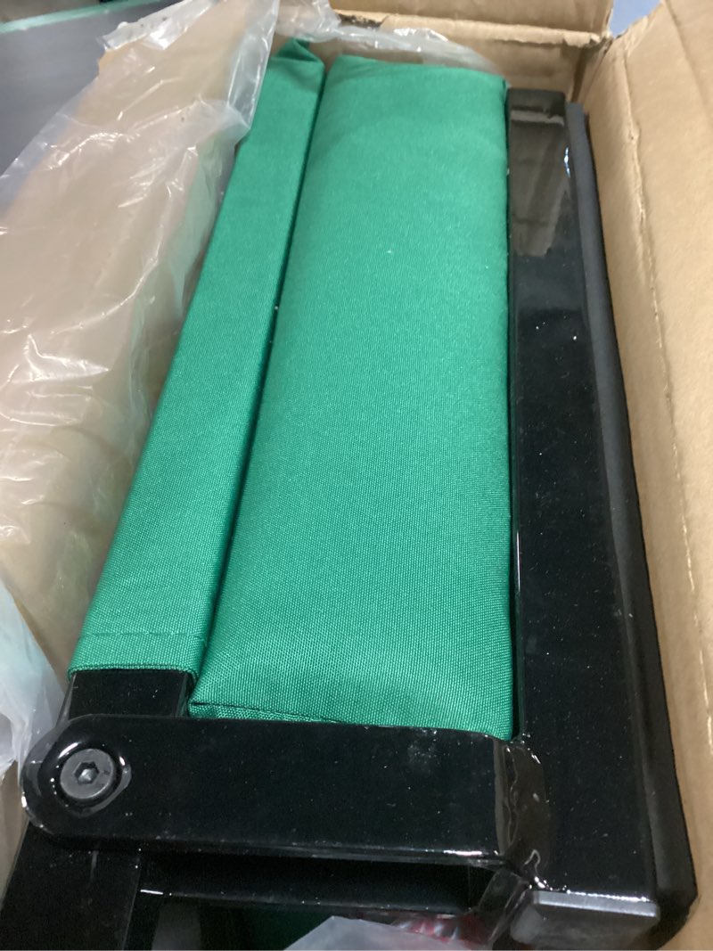 Condition photo showing Good Condition for Flash Furniture Grandstand Portable Stadium Seat for Bleachers or Benches, Folding Padded Stadium Chair with Carrying Handle, 500 lb. Weight Capacity, Hunter Green Ultra-Padded Set of 1 Hunter Green