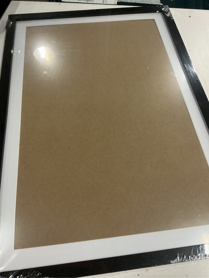 Condition photo showing New/Like New for mxtallup 15x22 picture frames solid wood, display pictures 13x20 inch with mat or 15x22 inch without mat, poster frames 13x20 in photo frames wood black (t22b1522w1320)