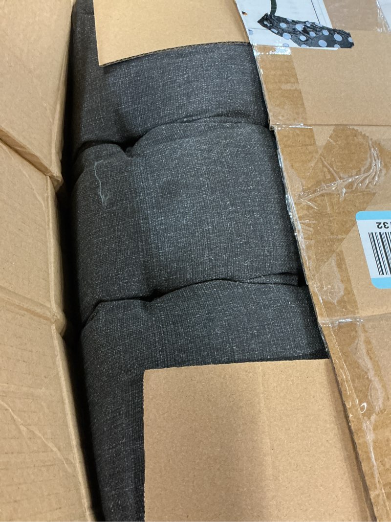 Condition photo showing Good Condition for sunrox memory foam jumbo rocking chair cushions, fadeshield water resistant non slip durable tufted pads, set of seat & back cushion with ties for indoor/outdoor rocker, 2 piece, midnight jumbo- 28"x18"/18"x18" midnight