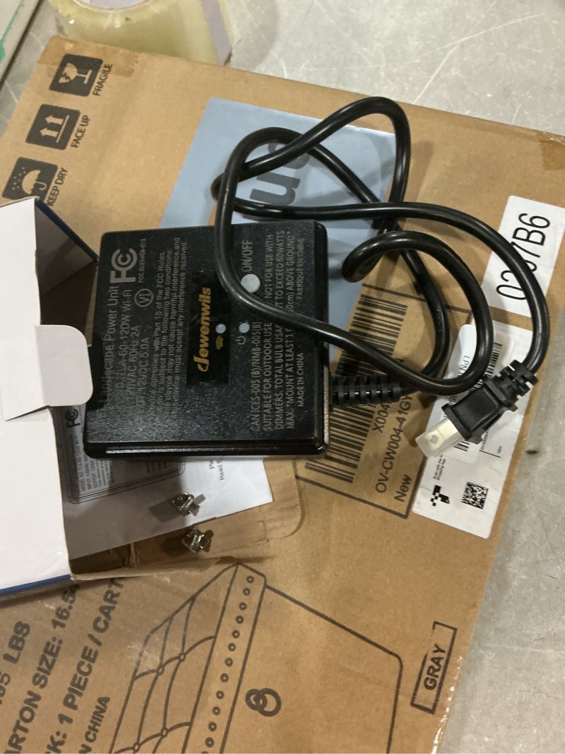 Condition photo showing Good Condition for dewenwils 60w wifi low voltage transformer, 120v ac to 12v dc, smart outdoor low voltage landscape transformer with timer, work with alexa & google home, weatherproof for landscape lights