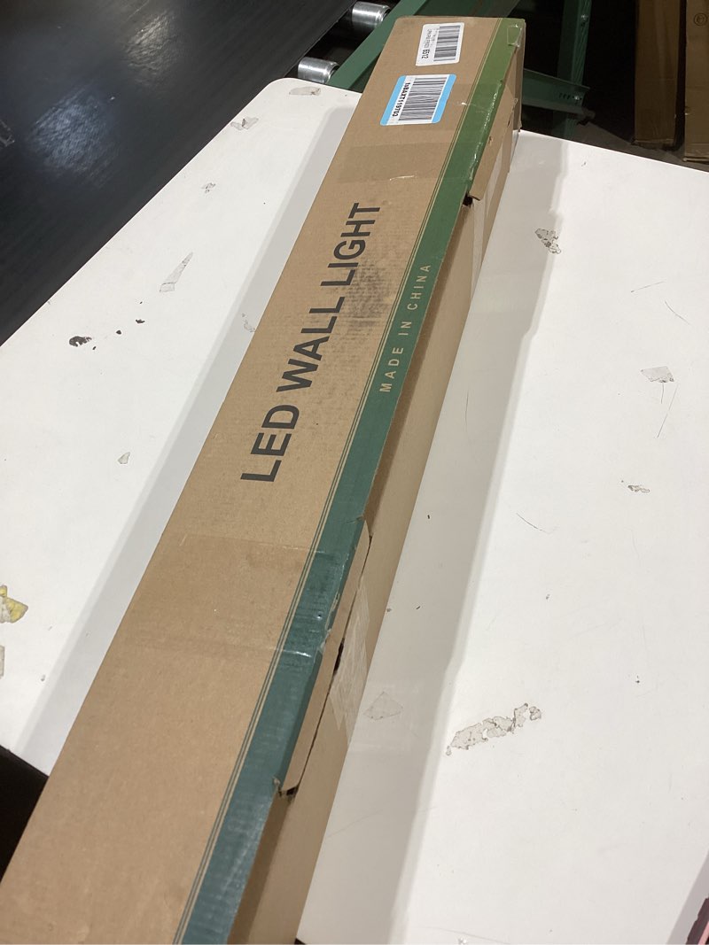 Condition photo showing As Is for brushed nickel vanity light 31.5", 24w led dimmable bathroom light bar with adjustable angle & 5cct – modern long wall fixture for bathroom, powder room, bedroom, apartment, hotel brushed nickel 31.5 inch long