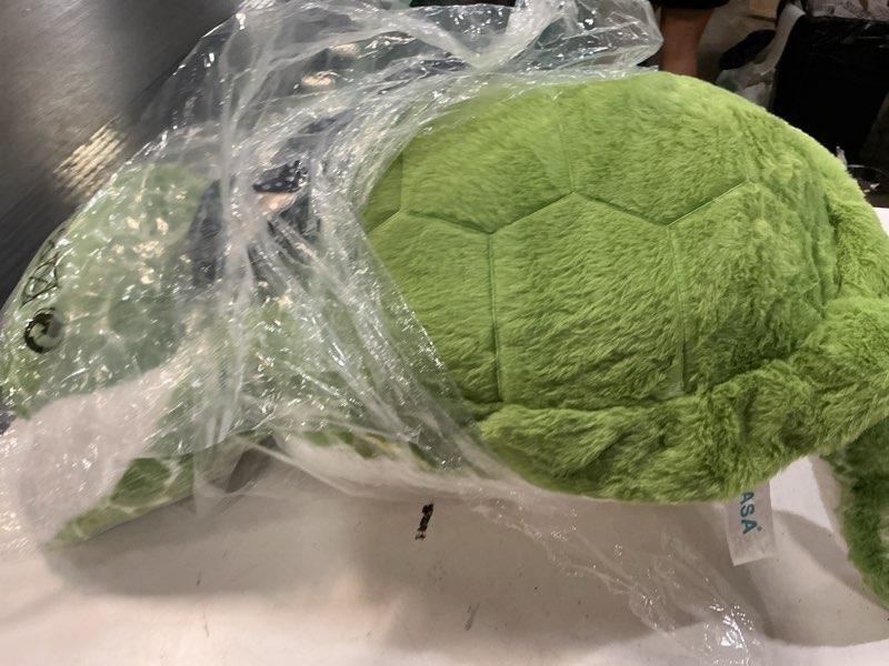 Condition photo showing Good Condition for ikasa giant sea turtle stuffed animal plush toy,big large jumbo soft toys,30" cute huge size fat fluffy plushy plushie,gifts for kids green turtle giant