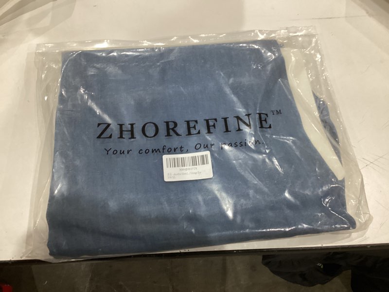 Condition photo showing As Is for Mens Lyocell Loose Fit Jeans Business Casual Thin and Light Summer Baggy Denim Pants 31W x 32L Vintage Blue