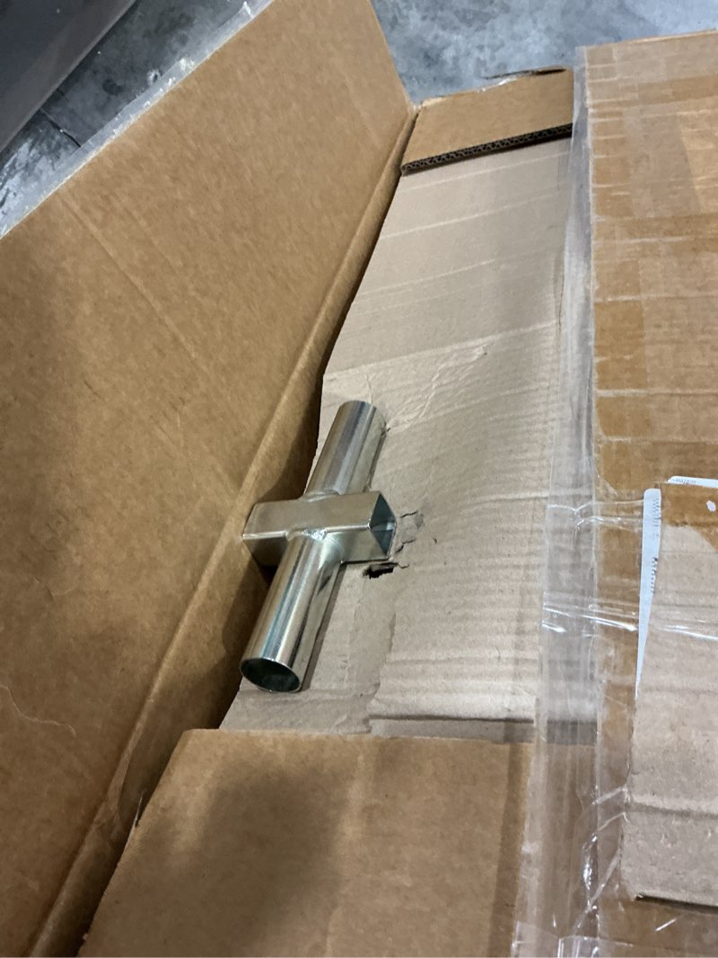 Condition photo showing New/Like New for 55" Toddler Mini Trampoline for Kids, Indoor Outdoor Toys with Swing, 440lbs Baby Kids Trampoline, Gymnastics Bar, Birthday Gifts for Boy Girl Age 1-8 Pink-Blue