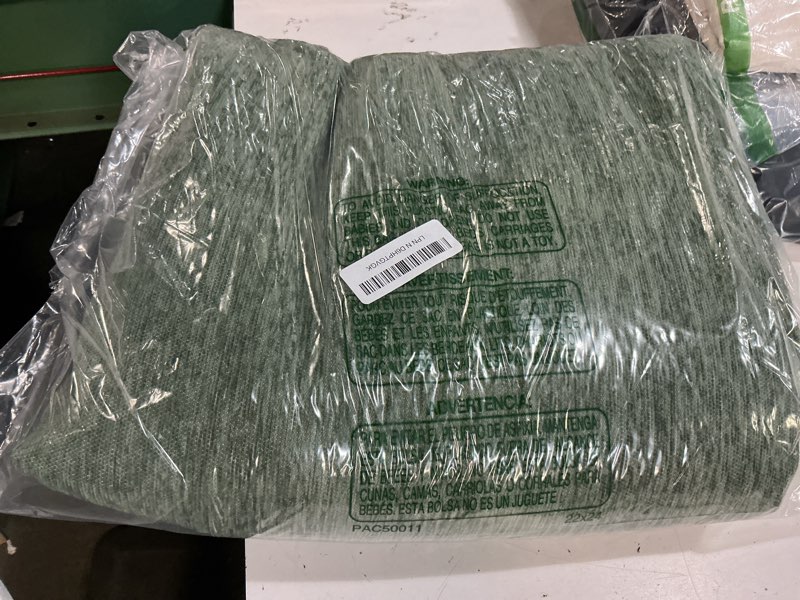 Condition photo showing Good Condition for mysky home couch cover for sofa couch covers for pets, non slip dogs furniture protector with tassels for living room non slip washable furniture protector cover for pet, cat, 91"x118", moss green 91" x 118" moss green