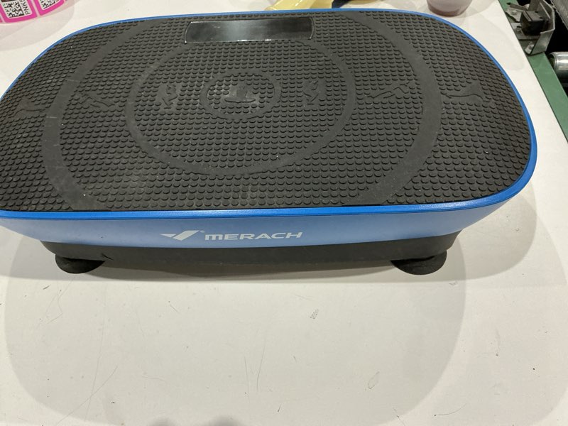 Condition photo showing As Is for merach powerful vibrating platform for full body training, muscle development and shape, automatic speed control, built-in bluetooth speaker