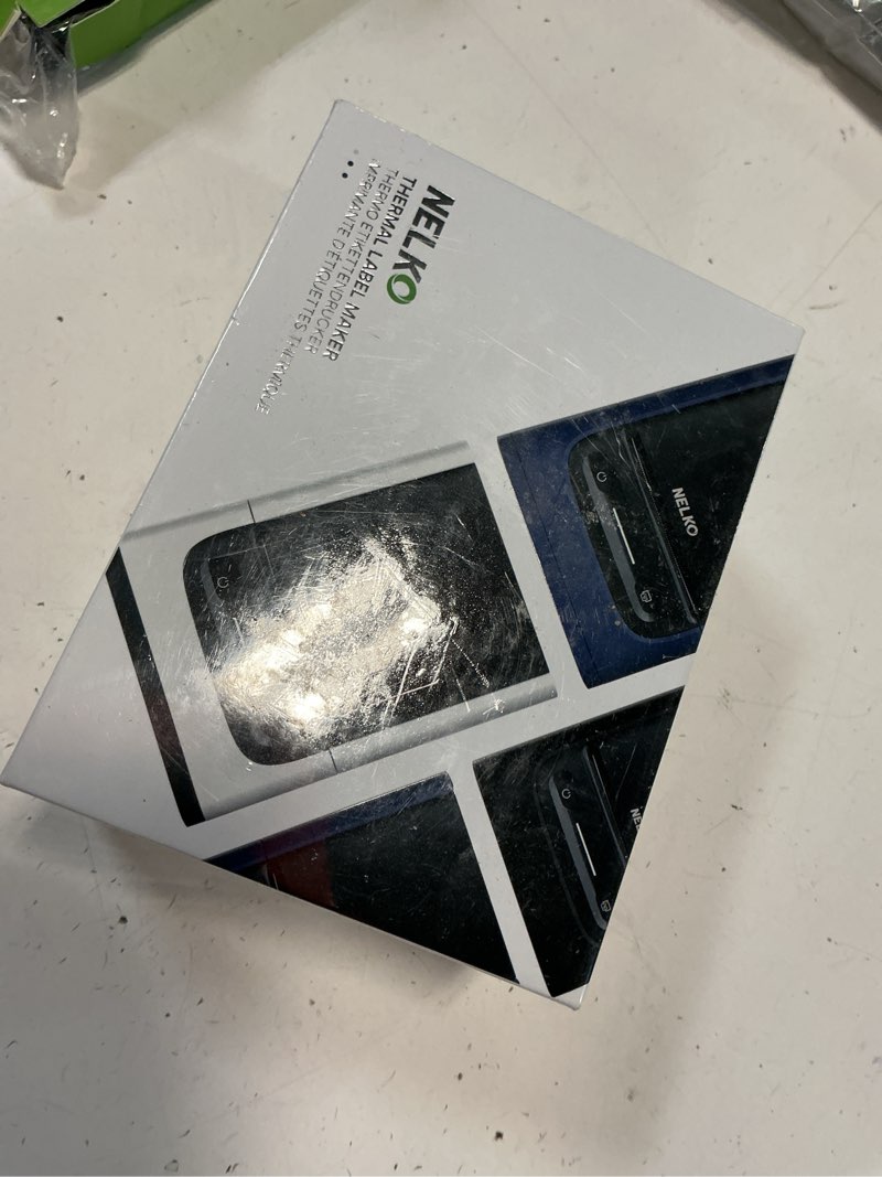 Condition photo showing New/Like New for Nelko Label Maker Machine with Tape, PM220 Bluetooth Label Printer, 2 Inch Portable Thermal Printer for Small Business, Address, Logo, Clothing, Sticker Printer for iOS, Android & PC, White