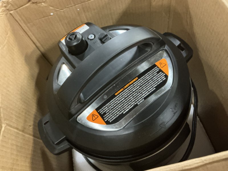 Condition photo showing As Is for Instant Pot Duo 7-in-1 Mini Electric Pressure Cooker, Slow Rice Cooker, Steamer, Sauté, Yogurt Maker, Warmer & Sterilizer, Includes Free App with over 1900 Recipes, Stainless Steel, 3 Quart