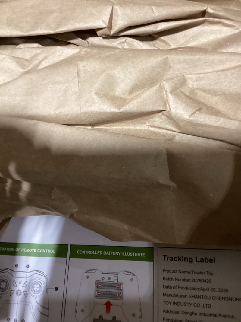 1:16 remote control tractor toy, rc monster truck for boys age 4-7, rc truck with 2×800mah, led ligh