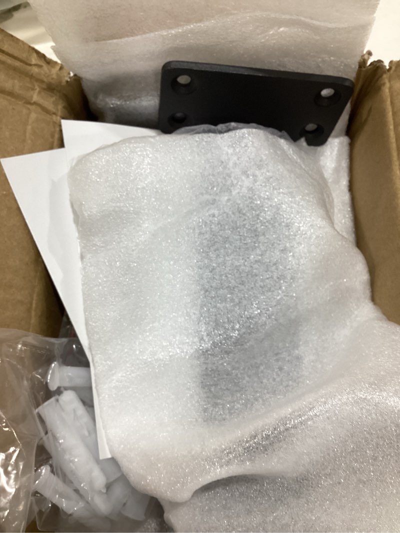 Condition photo showing Good Condition for 4 Pack Floating Shelf Brackets, 8 inch Heavy Duty Industrial Shelf Bracket, Black Metal L Brackets for Shelves Support DIY(1/5 Inch Thicked) 8 Inch 4