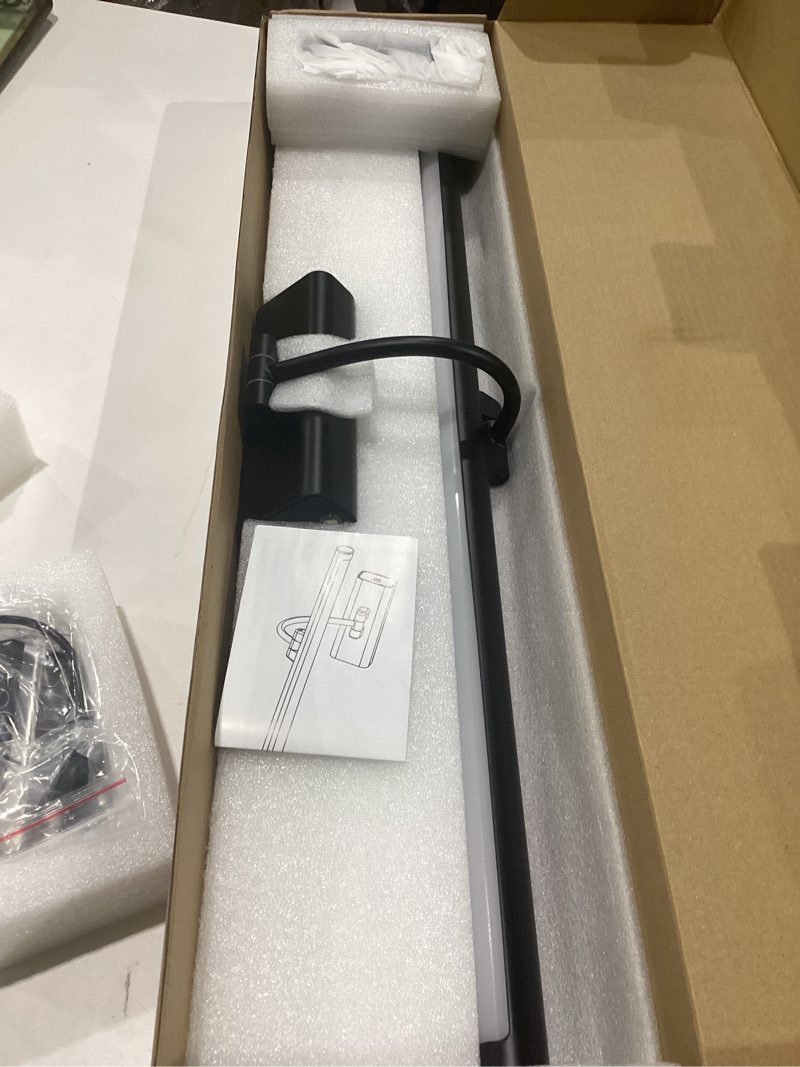 Condition photo showing Good Condition for 24" picture light with 8000mah battery - black operated wireless wall sconce with remote & timer for large paintings, photo, canvas & artwork black 24 inch 1