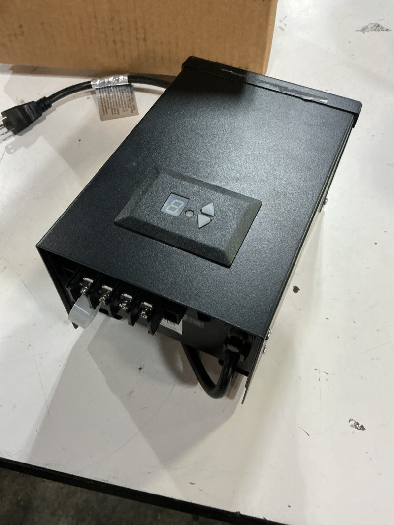 Condition photo showing Good Condition for harbor breeze 200 -watt 12 -volt low voltage multi-tap landscape lighting transformer with