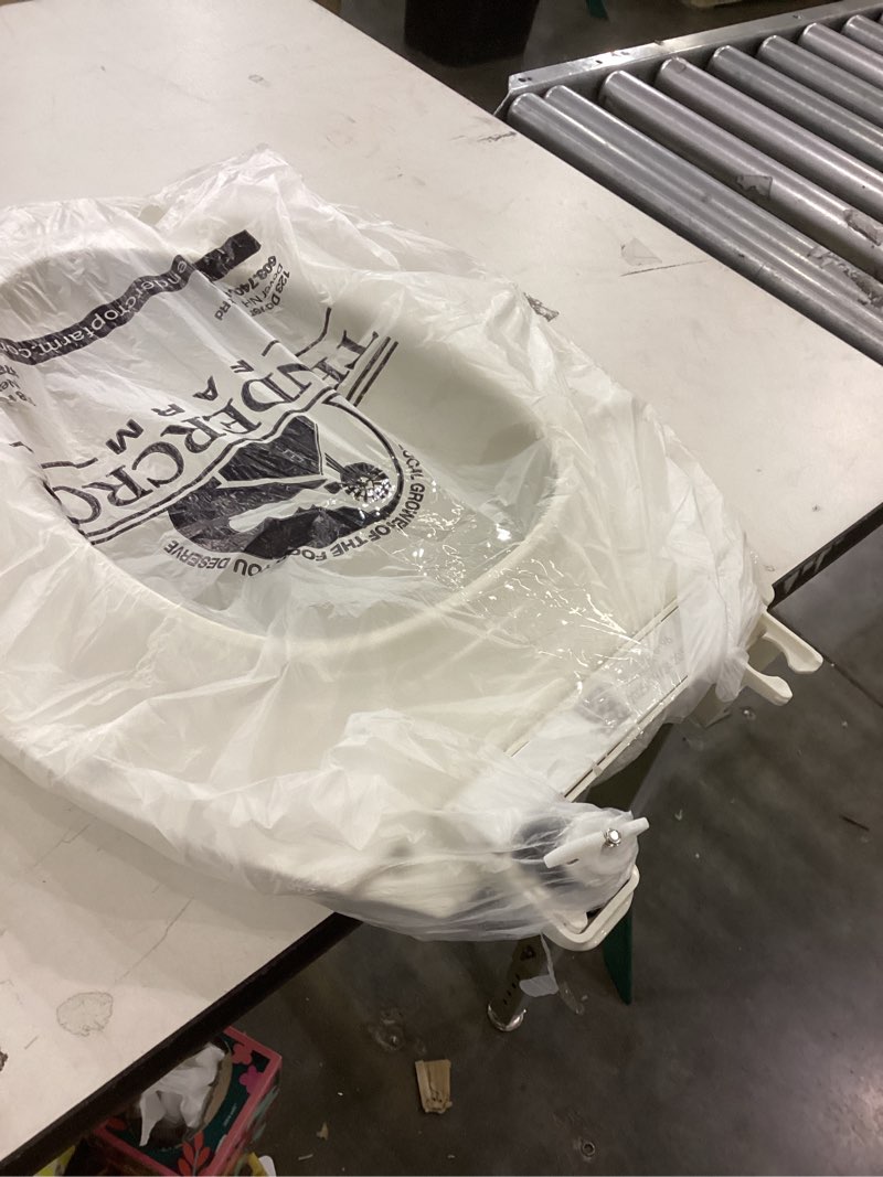 Condition photo showing As Is for KOHLER K-7315-96 Quick-Relase Elongated Toilet Seat Biscut GRIP-TIGHT CACHET, Biscuit Elongated Biscuit