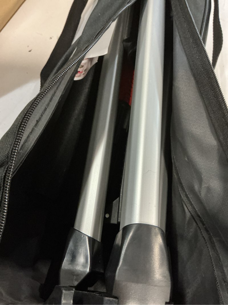 Condition photo showing Good Condition for 12 ft+1.7ft/3.6m+0.6m professional lasers level pole with tripod, adjustable telescoping pole for leveling tools, multi-functional fine-tuning bracket with 1/4” and 5/8” thread adapters, includes bag red&black 13.7ft/4.2m
