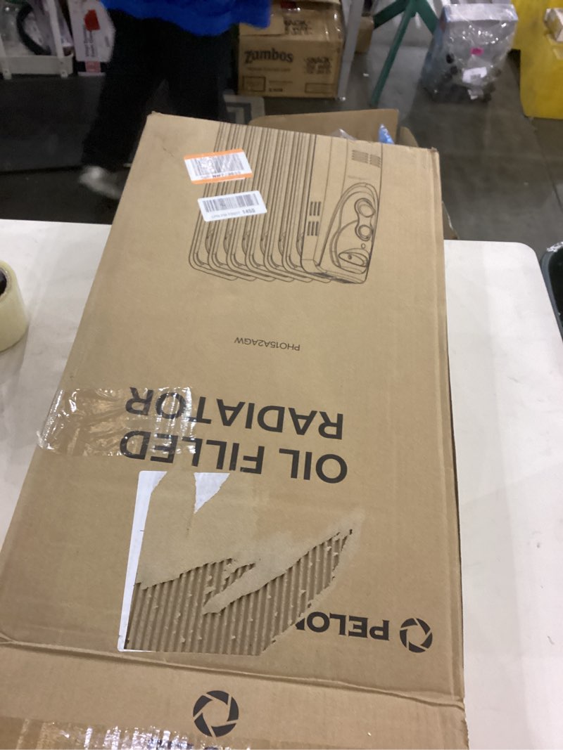 Condition photo showing As Is for Pelonis Oil Filled Radiator Heater for Large Space, 2025 Upgraded, Space Heaters with 1500W Quiet Warmth Radiant Heater, 3 Heating Modes, Overheat & Tip-Over Protection, Adjustable Thermostat, White