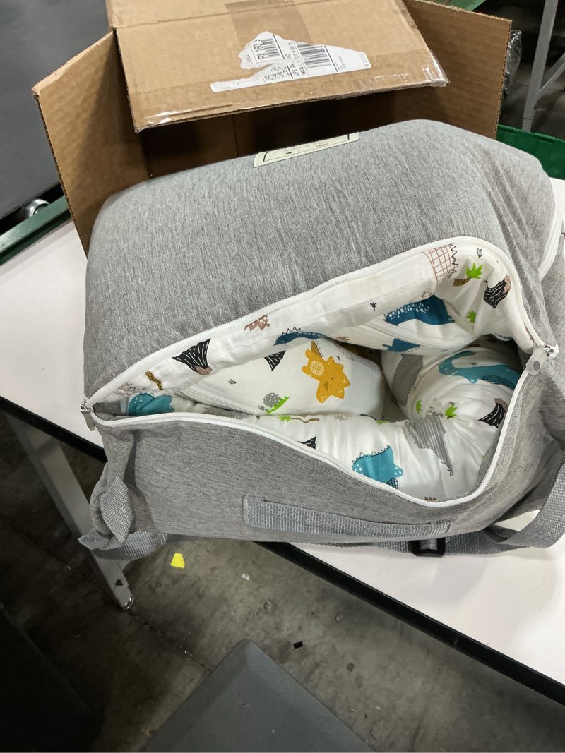 Condition photo showing Good Condition for baby lounger, foldable portable infant lounger, baby nest cover, suitable for 0-24 months newborn baby lounger,home travel dual-purpose baby nest?blue dinosaur?