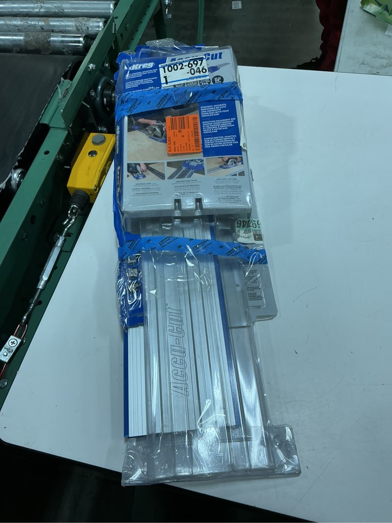 Condition photo showing As Is for 48 in. accu-cut aluminum circular saw track