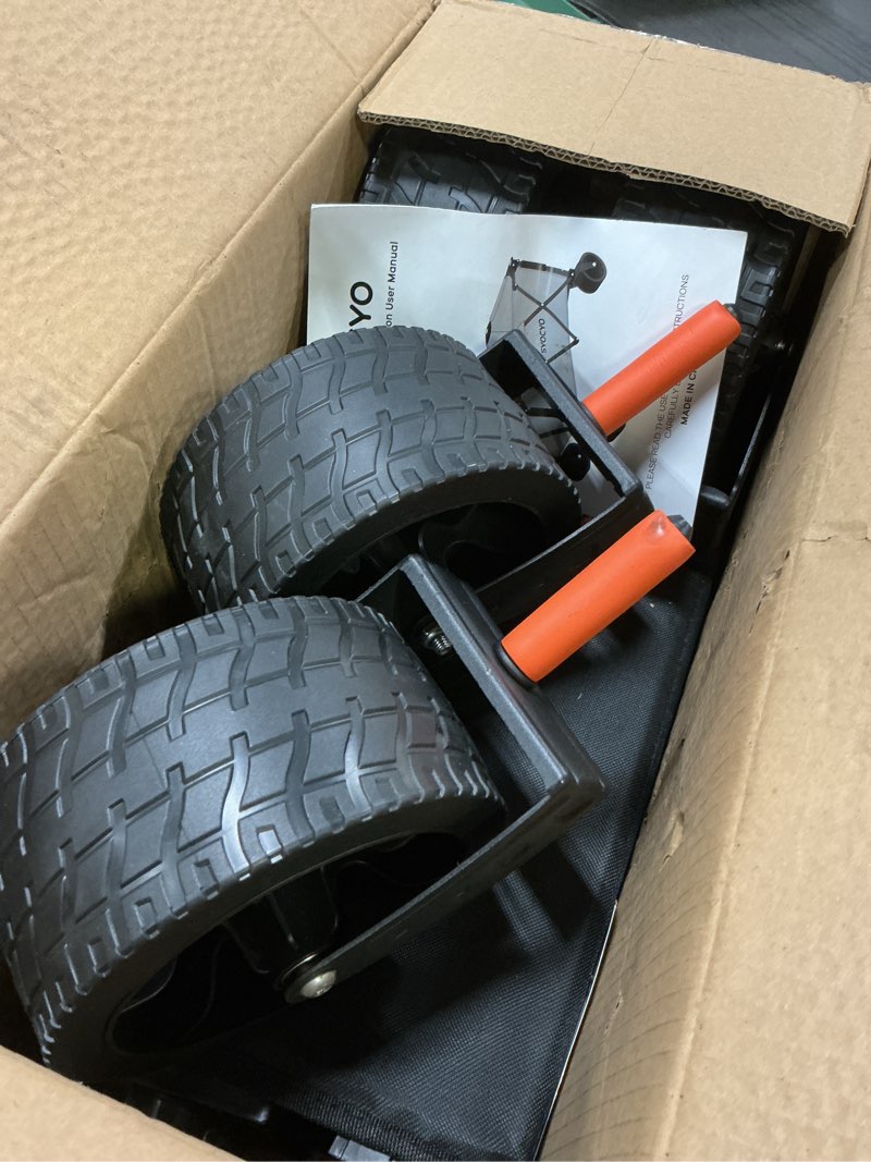 Condition photo showing Good Condition for Wagon Carts Foldable 420LBS Weight Capacity Collapsible Wagon with Big All-Terrain Wheels, Heavy Duty Beach Wagons Cart with Cup Holders for Camping, Garden, Sports, Grocery pcs