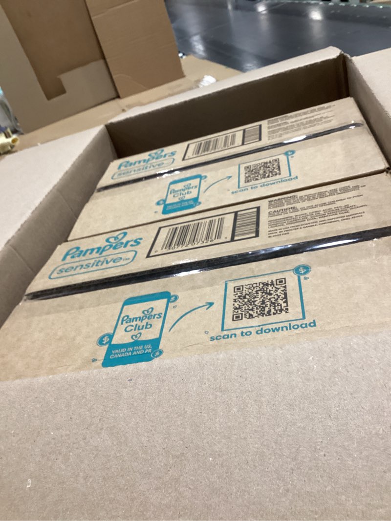 Condition photo showing Good Condition for Pampers Sensitive Baby Wipes, Water Based, Hypoallergenic and Unscented, 8 Flip-Top Packs, 4 Refill Packs (1008 Wipes Total) 84 Count (Pack of 12)