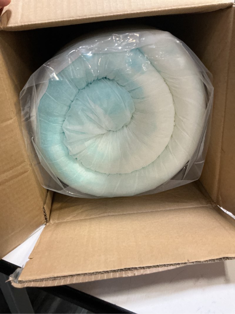 Condition photo showing New/Like New for Sweetcrispy Mattress Topper Queen, 3 Inch Thick Memory Foam Gel Infused Cooling Toppers Pad for Queen Size Bed, Sleeper Sofa, RV, Camper, CertiPUR US Certified, Ventilated and Breathable, Blue 3 IN Queen