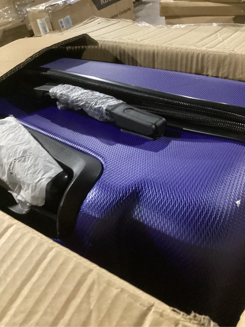 Condition photo showing Good Condition for rockland melbourne hardside expandable spinner wheel luggage, blue, checked-large 28-inch