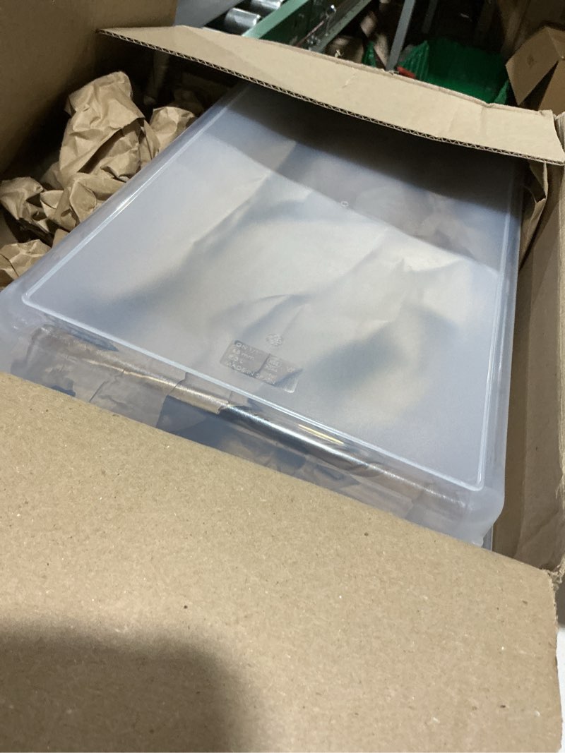Condition photo showing Good Condition for (no lid) araven airtight container, food pan with lid for storage in kitchen and restaurant, 8.5 qt, 1 count, clear 530 x 325 x 65 mm multi-coloured