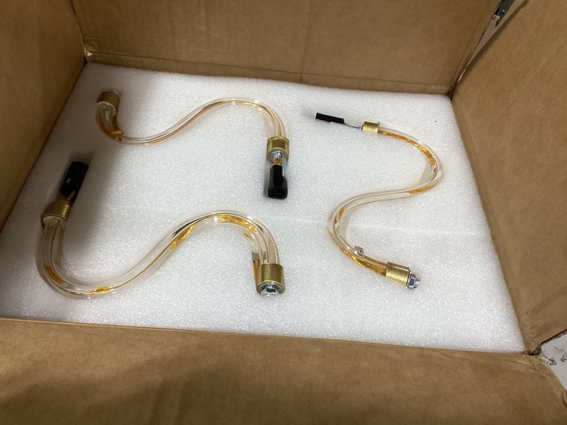 Condition photo showing Good Condition for Crystal Chandelier Light Fixture, Modern K9 Crystal Chandeliers for Dining Room, 6-Lights Gold Ceiling Light, Adjustable Hanging Pendant Light Fixture for Living Room Entryway Kitchen Island Hallway