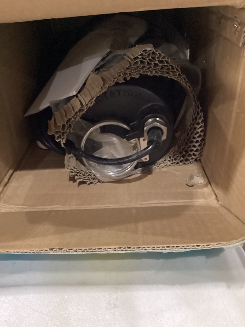 Condition photo showing As Is for 3/4 HP Sewage/Effluent Pump, 6400 GPH Submersible Basement Sewer Pump with 10ft Auto Float Switch, Cast Iron Sump Ejector, 2'' NPT for Sewage Basin, 120V Sewage Pump 3/4HP 6400GPH