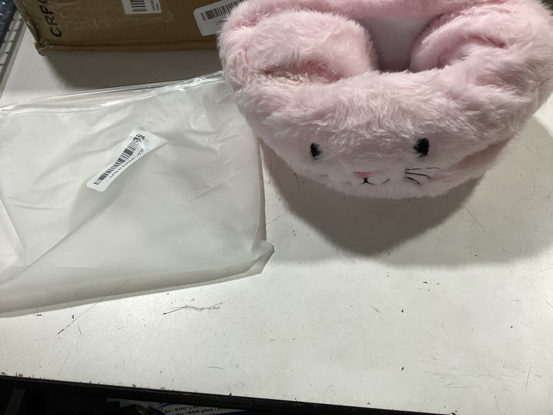 Condition photo showing New/Like New for bryxtal easter bunny baskets for kids,with foldable ears,cute plush egg hunting bag bucket,easter gifts for boys and girls