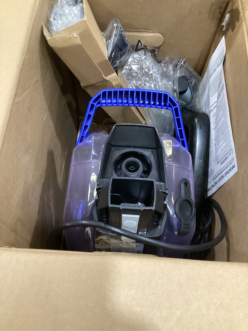 Condition photo showing As Is for bissell turboclean, upright carpet cleaner, pro max clean & protect + oxy urine eliminator formula included, 3952