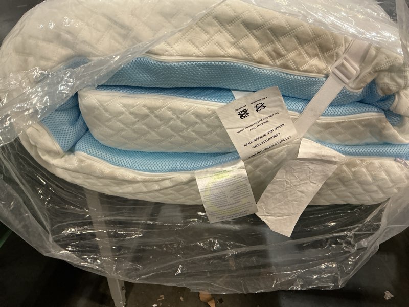 Condition photo showing Good Condition for EGO Gel Memory Foam Mattress Topper, 4 Inch Full with Removable Breathable Soft Cover, Cooling Bed Topper for Comfort Body Support & Pressure Relief, CertiPUR-US Certified 4 Inch(Topper with White Cover) Full