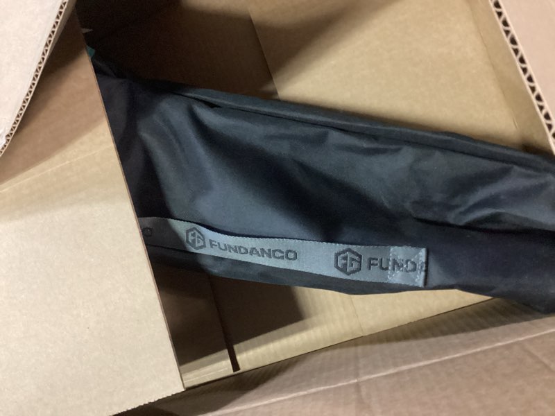 Condition photo showing Good Condition for FUNDANGO Oversized Camping Stool for Adults, Thick Padded 18.1 Inch Folding Ottoman Foot Rest, 440 Lbs Heavy Duty Outdoor Camp Chairs with Anti-Slip Foots & Carry Bag for Fishing Lawn Travel (Black) Ultimate Support + Thickened Padding 1-pack-black