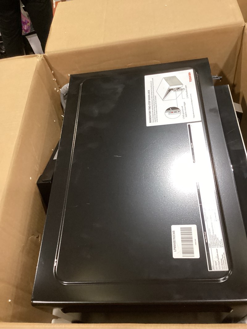 Condition photo showing New/Like New for TOSHIBA EM131A5C-SS Countertop Microwave Ovens 1.2 Cu Ft with 12.4" Removable Turntable Smart Humidity Sensor, 12 Auto Menus Mute Function ECO Mode Easy Clean Interior, 1000W, Silver 1.20 Cu.ft