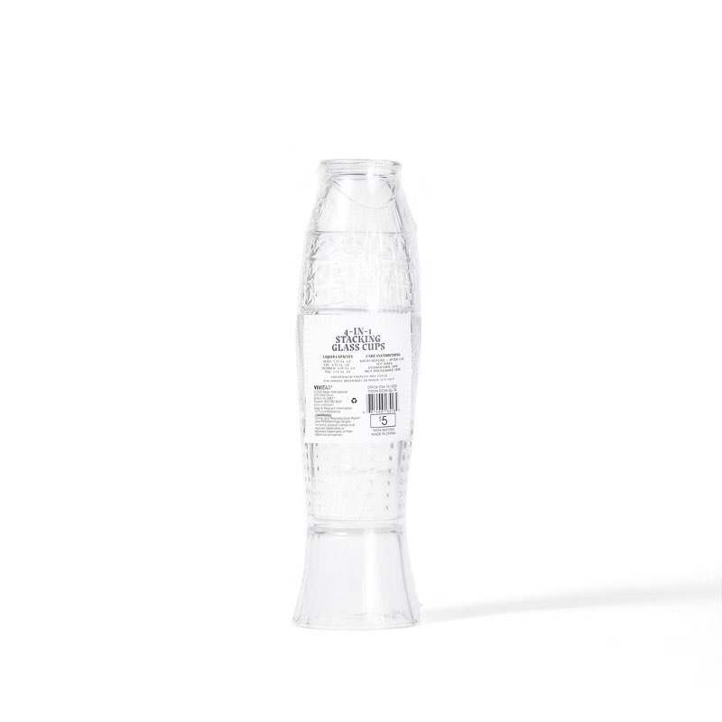 Case Pack Of 5))Vivitar 4pc Novelty Stackable Glassware